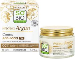 Crème de jour anti-âge à l&#39;acide hyaluronique et à l&#39;argan bio 50 ml