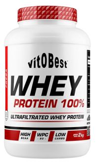 Vit.O.Best Prot&eacute;ine de lactos&eacute;rum 100 % fraise 2 kg 