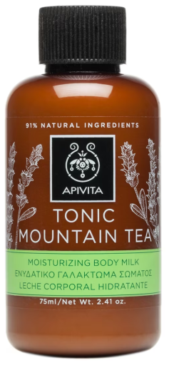 Apivita Tonic Mountain Tea Mini Lait Corporel Hydratant 75 ml