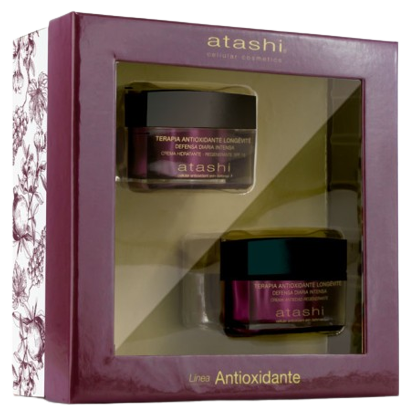 Atashi Coffret Rituel Jour Antioxydant SPF 15 50 ml + Cr&egrave;me Anti-&Acirc;ge 50 ml