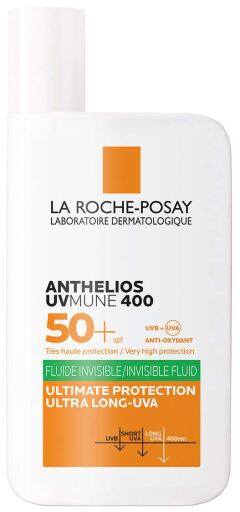 Anthelios Uv-Mune 400 Fluide Régulateur de Sébum SPF 50+ 50 ml