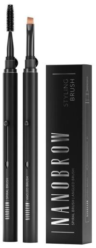 Nanobrow Pinceaux angulaires + ensemble de brosses en spirale