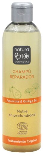 NaturaBIO Cosmetics Shampoing R&eacute;parateur Bio Avocat & Ginkgo 250 ml