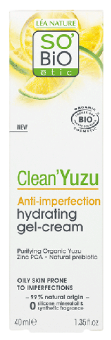 Clean Yuzu Gel-Crème Hydratant Anti-Imperfections 40 ml