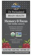 Dr Formulated Mémoire et Concentration Pour Jeunes Adultes 60 Comprimés