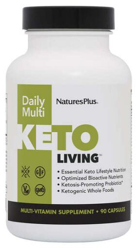 NaturesPlus Multivitamines quotidiennes Keto Living 90 capsules