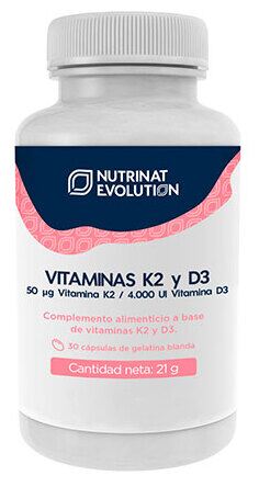Nutrinat Evolution Vitamines K2 D3 30 g&eacute;lules