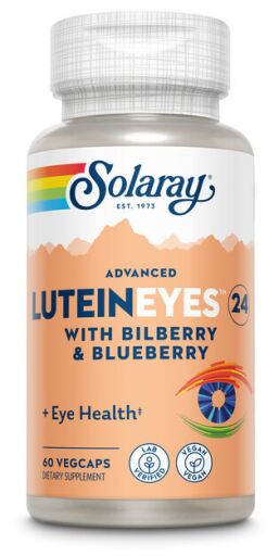 Solaray Lut&eacute;ine Yeux 24 Avanc&eacute; 24 mg 60 Capsules