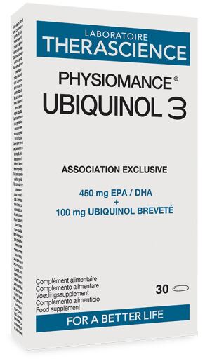 Physiomance Ubiquinol 3 30 G&eacute;lules