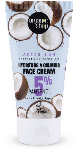 Crème solaire après-soleil apaisante pour le visage 50 ml