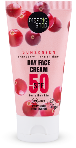 Crème Solaire de Jour pour le Visage à la Canneberge SPF 50 50 ml