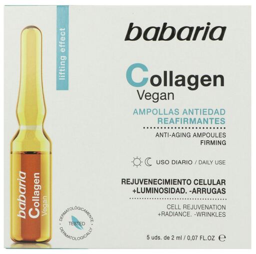Babaria Collag&egrave;ne Vegan Ampoules Raffermissantes Intenses 5 x 2 ml
