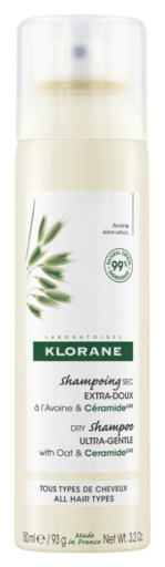 Klorane Shampoing sec &agrave; l'avoine et aux c&eacute;ramides 150 ml
