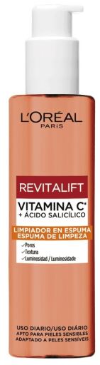 L'Or&eacute;al Paris Revitalift Mousse Nettoyante Vitamine C + Acide Salicylique 150 ml