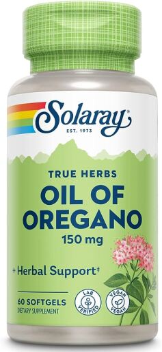 Solaray Huile d'origan 150 mg 60 capsules