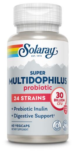 Solaray Super Multidophilus 24 souche 30 milliards d'UFC 60 g&eacute;lules v&eacute;g&eacute;tales