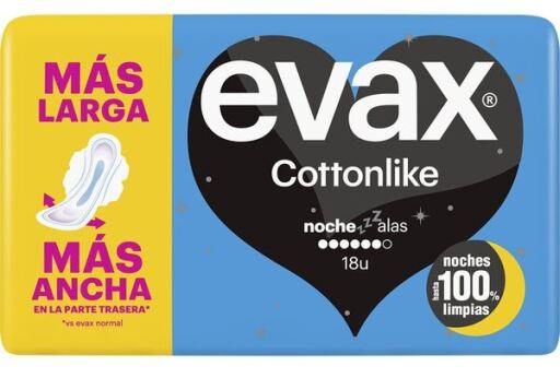 Serviettes hygiéniques de nuit en coton avec ailettes
