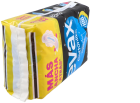 Serviettes hygiéniques de nuit en coton avec ailettes