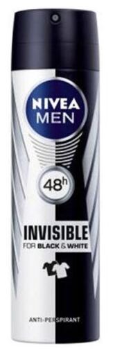Déodorant Invisible Homme Noir et Blanc Spray 200 ml