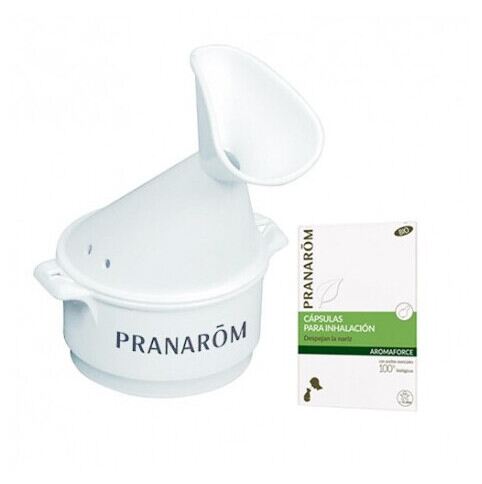 Pranarom Capsules d'inhalation Bio Aromaforce + Inhalateur d'action