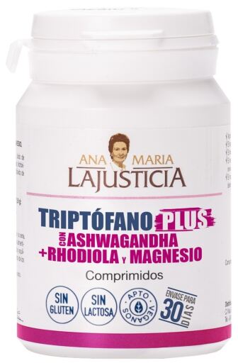 Ana Mar&iacute;a Lajusticia Tryptophane Plus avec Ashwagandha, Rhodiola et Magn&eacute;sium, 60 comprim&eacute;s