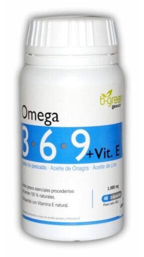 B.green Om&eacute;ga 3-6-9 + Vitamine E 48 g&eacute;lules