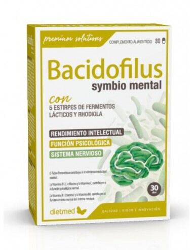 Dietmed Bacidofilus Symbio Mental 30 g&eacute;lules