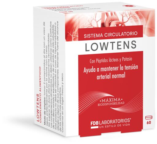 FDB Laboratorios Peptides lactiques Lowtens 60 comprim&eacute;s