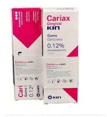 Bain de bouche Cariax Gingival Gums 250 ml et pâte 75 ml