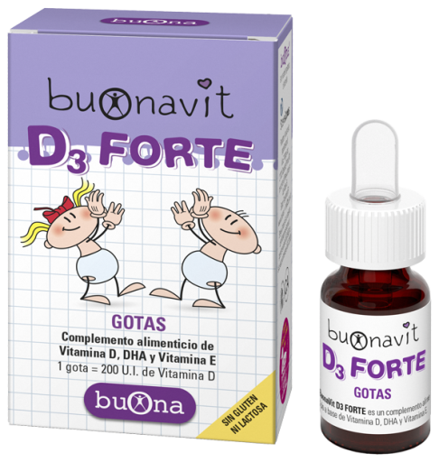 Buona Gouttes de vitamine D3 Forte 12 ml