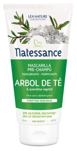 Laboratorio L&eacute;a Nature Natessance Masque Pr&eacute;-Shampooing Purifiant Arbre &agrave; Th&eacute; 150 ml