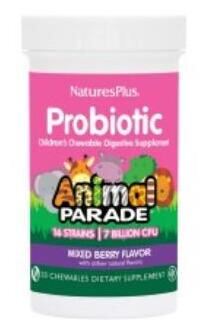NaturesPlus Animal Parade Probiotic 30 Comprim&eacute;s de Mastic