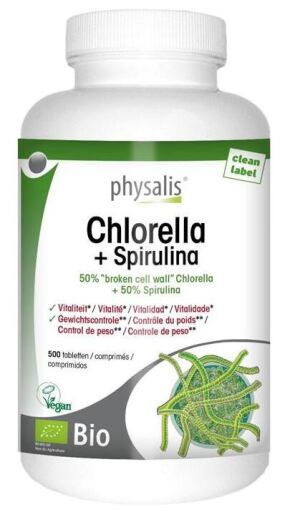 Chlorella + Spiruline 500 comprim&eacute;s