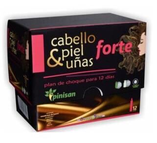 Pinisan Cheveux, Peau et Ongles Forte 12 Ampoules
