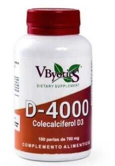 Vbyotics Vitamine D3 4000Ui 180 Perles