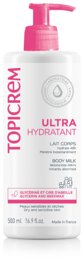Topicrem Lait Corps Ultra Hydratant 500 ml