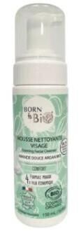 Born To Bio Mousse nettoyante visage pour peaux normales 150 ml
