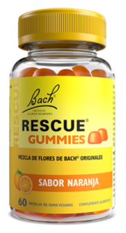 Bach Rescue Gummies 60 Comprimés Goût Orange