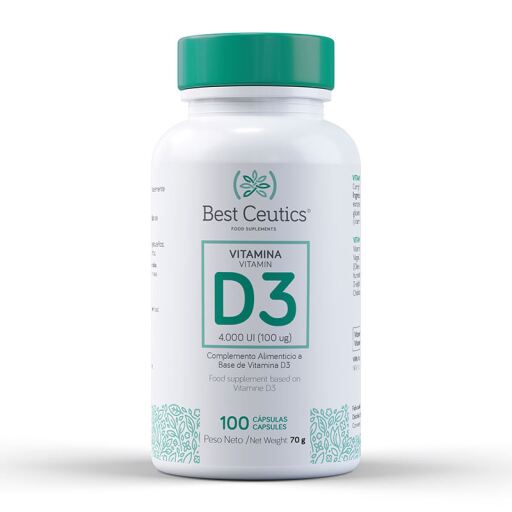 Vitamine D3 4000 UI 100 g&eacute;lules