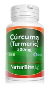 Naturbite Curcuma 500 mg, 60 g&eacute;lules