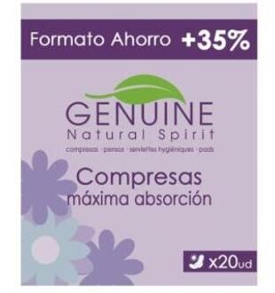 Genuine Serviettes hygi&eacute;niques de jour 20 unit&eacute;s