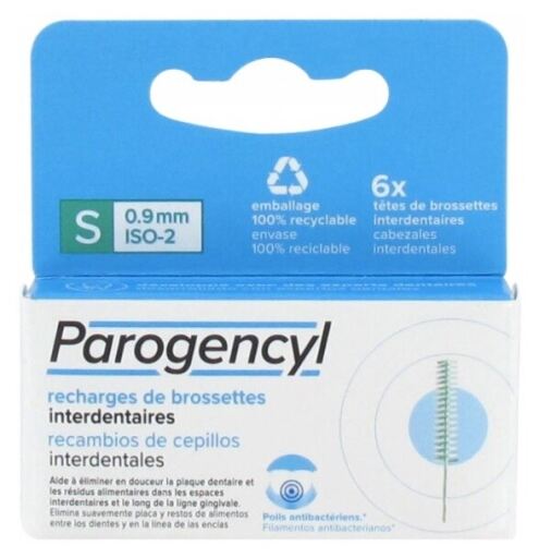 Recharge de brossettes interdentaires 6 unit&eacute;s