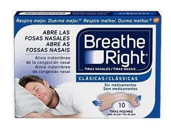 Bandelettes nasales classiques Breathe Right, petites et moyennes, 10 unités