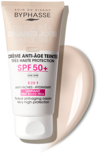 Cr&egrave;me Anti-&Acirc;ge Pour Le Visage Avec Couleur SPF50+ 50 ml