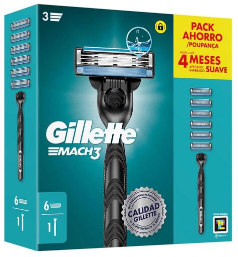 Machine Mach 3 + 6 pi&egrave;ces d&eacute;tach&eacute;es