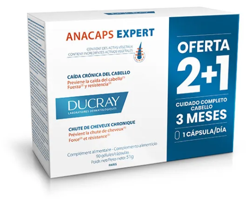 Ducray Anacaps Expert Chute de Cheveux Chronique 90 Capsules
