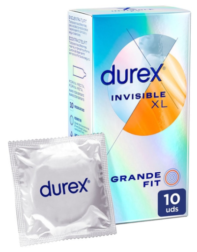 Préservatifs invisibles XL ultra fins, 10 unités