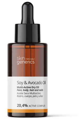 Skin Generics Huile S&egrave;che Multiactive Soja & Avocat 20,4% 50 ml
