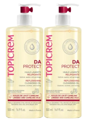 Topicrem Da Protect Huile Nettoyante R&eacute;g&eacute;n&eacute;ratrice Pack 2 x 500 ml