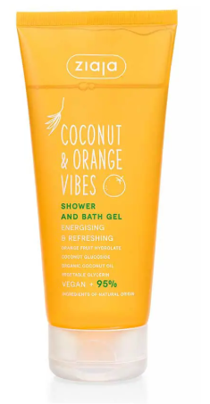 Ziaja Gel douche et bain &eacute;nergisant Coconut & Orange Vibes 200 ml